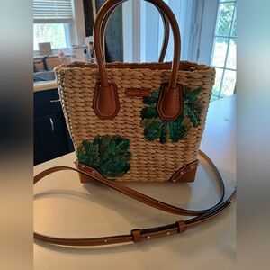 Michael Kors Straw/Raffia Tote/Crossbody